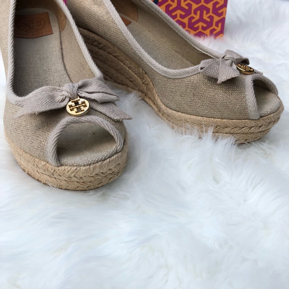 Tory Burch Espadrille Wedges size 8B